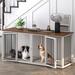 Tucker Murphy Pet™ Large Dog Crate Furniture For 2 Dogs, All Steel Frame Dog Crate w/ Double Doors | 31.8 H x 71.6 W x 22.4 D in | Wayfair