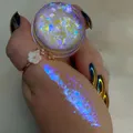 Paillettes irisées ultra fines pour les ongles caméléon Aurora flocon de neige opale