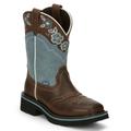 Justin Boots Starlina 11" Square Toe - Womens 6 Brown Boot B