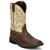 Justin Original Workboots Driller 11" Square Toe - Mens 8 Brown Boot D