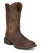 Justin Boots Canter 11" Wide Square Toe Boot - Mens 11.5 Brown Boot D