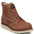 Chippewa Boot Edge Walker 6" EH Plain Toe - Mens 7.5 Brown Boot E2