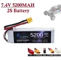 Batterie Lipo 2S 7.4V 5200mAh pour Drone de Course FPV Voiture RC Bateau Hélicoptère Pièces