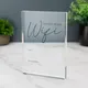 Panneau WiFi de Table en acrylique pour chambre d'amis panneau indépendant Transparent avec mot de