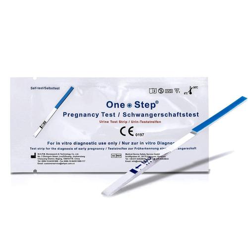 One+Step ultraempfindlicher Schwangerschaftstest – Frühschwangerschaftstest 10 miu/ml 20 St Teststreifen