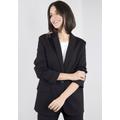 Longblazer PLEASE JEANS Gr. S (36), schwarz (nero) Damen Blazer