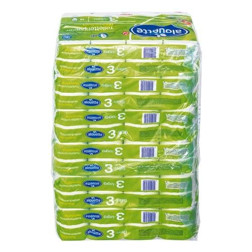 Toilettenpapier »Recycling« 3-lagig – (9 Pack à 8 Rollen) 72 Rollen gesamt, alouette