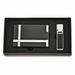 Blk/Silver-tone Carbon Fiber Card Case/Money Clip Set; for Adults and Teens; for Women and Men