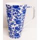 Delft Blue Mug Fine Bone China Large 500 ml 17fl oz Latte Blue Flowers Floral Cup Hand Decorated UK