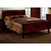 Queen Size Bed Black Solidwood 1pc Bed Bedroom Sleigh Bed