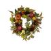 Fall Artificial Mix Wreath Pumpkin, Gourd, Cone 24" Round