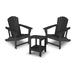 Foldable Outdoor Adirondack Chair With Table