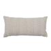 12" x 24" Roe Dune Geometric Woven Lumbar Throw Pillow