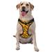 XMXY No Pull Dog Harness Wicked Mouth Adjustable Reflective Pet Harness with Oxford Vest Large Size