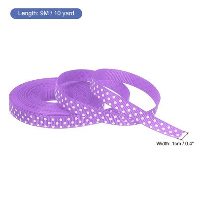 Grosgrain Ribbons with White Dots Ribbon Bow Decoration