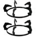 OUNONA 2PCS 20.2cm Cast Iron Gas Stove Rack Cast Iron Stove Kitchen Cookware Ring