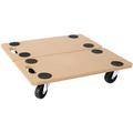 Furniture Moving Dolly Heavy Duty Rectangle Wood Rolling Mover with Wheels for Piano Couch Fridge Heavy Items Mover Carrier Dolly Securely Holds 500 Lbs (2pcs 22.8 x11.2 Platform)