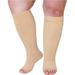 DJKDJL Socks 20-30 MmHg Plus Size Knee High Toeless Compression Stockings Wide Calf Compression Socks For Woman Men(Buy 2 Get 1 Free)