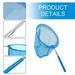 Popvcly Retractable Round Swimming Pool Salvage Net Swimming Pool Leaf Litter Cleaning Net