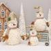 D-GROEE Plush Snowman Pine Decor Stuffed Toys Adorable Snowmen Decorations Soft and Cuddly Snowman Toy Gifts for Home