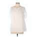 Lands' End 3/4 Sleeve Blouse: White Tops - Women's Size Medium