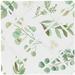 Leaf Fabric Memory Memo Photo Bulletin Board - Green and White Boho Watercolor Botanical Woodland Tropical Garden