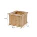 Premium Cedar Square Planter (16.5 x 16.5 x 13.5 ) for Growing Flowers Plants and Herbs; Ideal for Patio Porch Garden Balcony Deck or Other Outdoors Locations; 100% Natural Cedar Wood