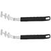 Hemoton 2pcs Stainless Steel Grill Grate Lifters Barbecue Net Gripper Outdoor Grill Gripper