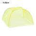 3pcs/set 6 Colors Kitchen Storage Prevent Flies Anti Flying Insects Vegetables Hood Food Shade Kitchen Protect Food Fruits Casing YELLOW