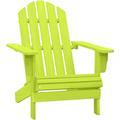 adirondack chair solid wood lounge patio chair for garden lawn chair for outdoor porch backyard deck modern style solid wood fir green