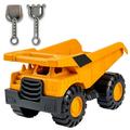 LNGOOR Large Simulation Engineering Car Toy Set - Excavator Model Tractor Toy Dump Truck Model Car Toy (1* Super Large Dump Truck +2* Shovel)