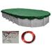 Buffalo Blizzard Green 18 x 34 Oval Ripstopper for Above-Ground Swimming Pools with Closing Kit