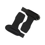 Lifting Wrist Support Wraps Power Lifting Hooks Premium Weightlifting Gloves Hand Grips for Deadlifting Shrugs Kettlebells Strength Training black