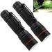 2Pcs LED Flashlight Flashlight USB Charging LED Tactical Flashlight Handheld Flashlight Rechargeable Small Torch Flashlight Bright Flash Light 3 Modes for Outdoor