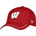 Youth Under Armour Red Wisconsin Badgers Blitzing Accent Performance Adjustable Hat