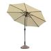 Boyel Living 10-ft Patio Umbrella Outdoor Sun Protection with 24 LED light Market Umbrella for Garden Courtyard Pool Lawn(Beige)
