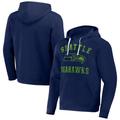 Men's NFL x Darius Rucker Collection by Fanatics Navy Seattle Seahawks Coaches Pullover Hoodie