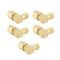Male To Female Connector Adapter Connector Right Angle Connector Antenna Adapter Connector 5PCS SMA Male To SMA Female Right Angle 50 OHM Connector For DAB Antenna Adapter