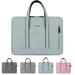 Women Men Waterproof Laptop Sleeve Bag Shoulder Briefcase Handbag Notebook Bag-Light Blue-15/15.4/15.6 inches