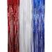 Labakihah Independence Day Decorative Rain Curtain 3 Color Splicing Party Decoration American Independence Day Blue Silver Red Photo Booth Props Event & Party Tassel Curtain