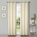 BNM Shimmer Blackout Curtains Set of 2 42 x 84 Ivory