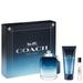 Coach New York Blue Gift Set for Men (100 ml Eau de Toilette+ 7.5ml Travel Spray + 100 ml All-Over Shower Gel)