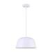IPL1098A01WH-Canarm Inc-Kiliam - 1 Light Pendant-15.88 Inches Tall and 12.63 Inches Wide-Matte White Finish