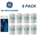 MWF Water Filter for GE Refrigerators Replacement Water Filter Cartridge for GE MWF Carbon Block Filtration Certified to Remove Odor and Particulates White Pack of 8