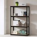 RUXAN Storage Rack Shelving Unit Storage Shelf Steel Garage Utility Rack 4-Shelf Adjustable Shelves Heavy Duty Display Stand for Books Kitchenware Tools Bolt-Free Assembly 31.49 x 14.47 x 59â€�