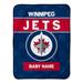 Chad & Jake Winnipeg Jets 30" x 40" Personalized Baby Blanket