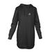 Women's Levelwear Black Atlanta Braves Cover Insignia 2.0 Hoodie Dress