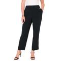 Plus Size Women's June Fit Corner Office Pants by June+Vie in Black (Size 24 W)
