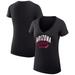 Women's G-III 4Her by Carl Banks Black Arizona Cardinals Filigree Logo Lightweight V-Neck Fitted T-Shirt