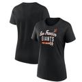 Women's Fanatics Branded Black San Francisco Giants Logo Fitted T-Shirt